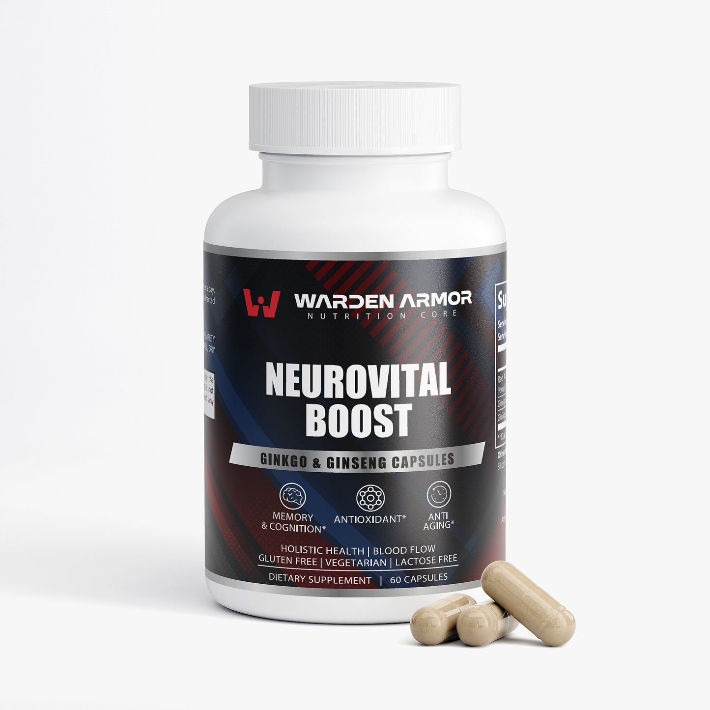 NeuroVital Boost | Ginkgo & Ginseng Brain & Energy Support Capsules