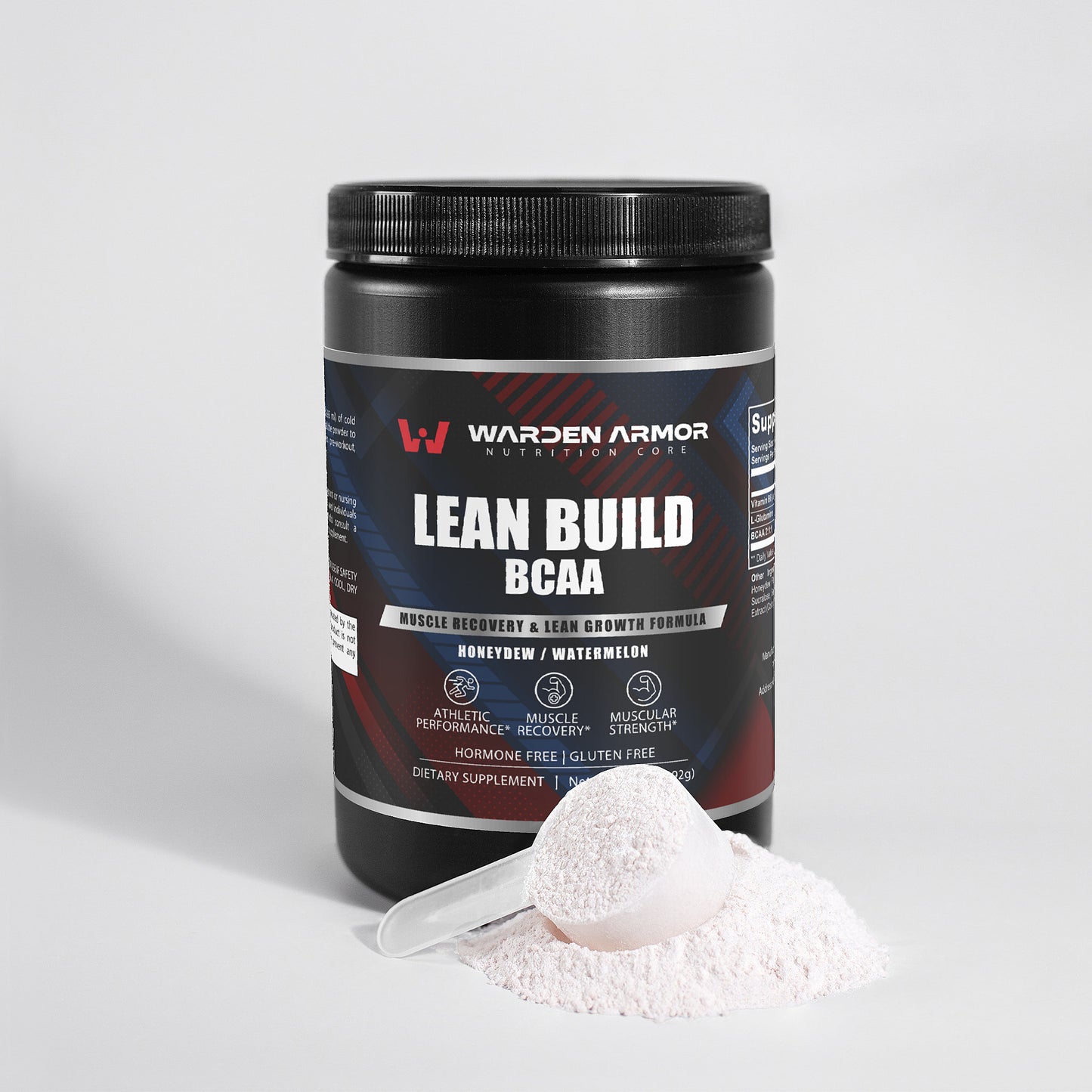 Lean Build | BCAA + Glutamine Muscle Recovery & Growth Formula (Honeydew/Watermelon)