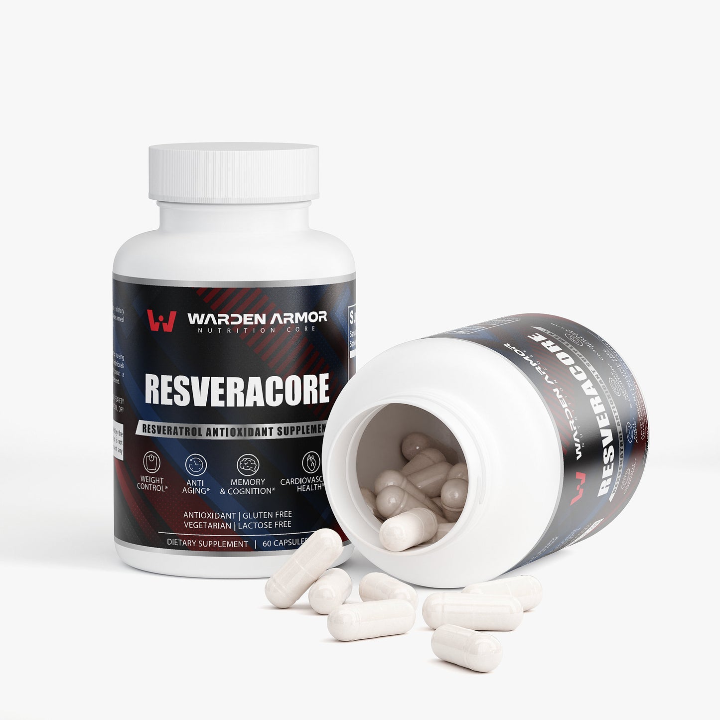 ResveraCore Resveratrol Antioxidant Supplement – Cellular Vitality and Heart Health Support – Warden Armor Nutrition Core