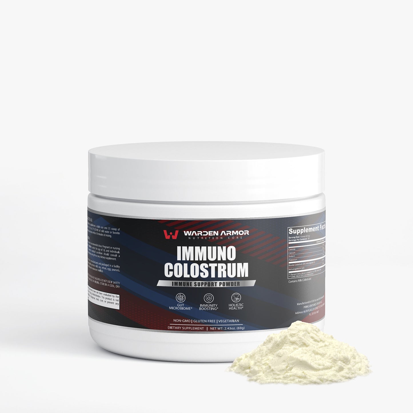 Immuno Colostrum Powder – 25% IgG for Immune & Gut Support I Warden Armor | Nutrition Core