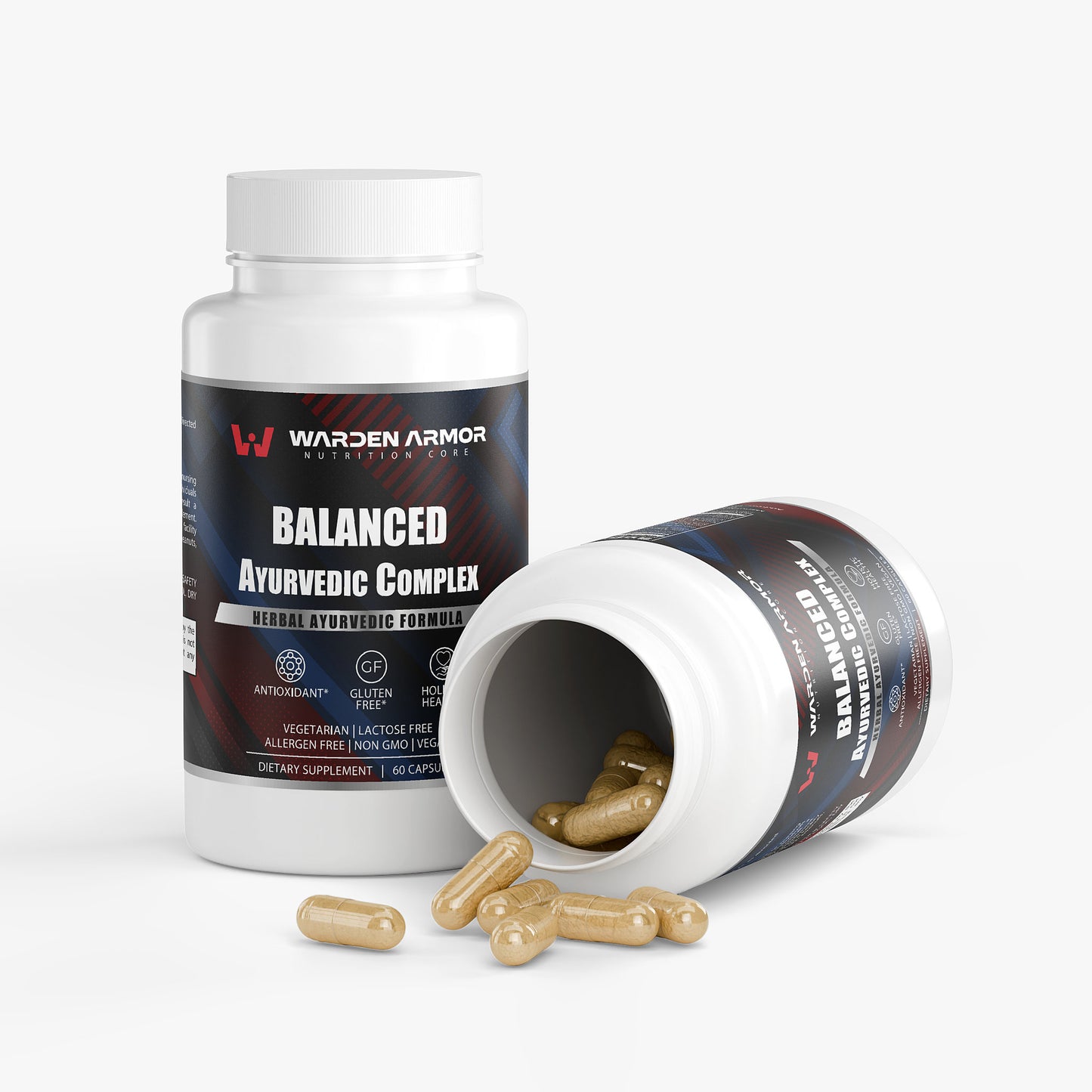 Balanced Ayurvedic Complex | Ashwagandha, Turmeric & Holy Basil for Stress & Vitality