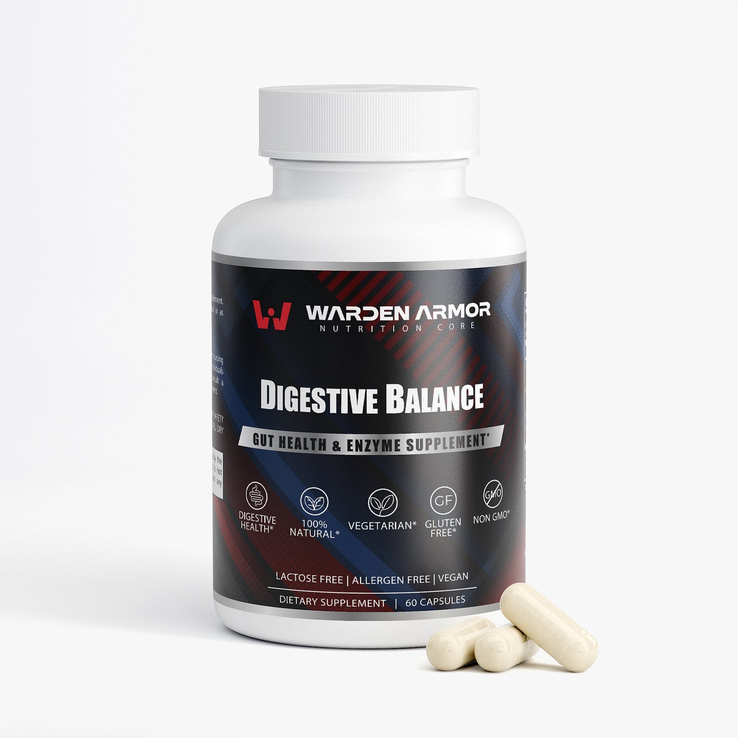Digestive Balance – Probiotic + Enzyme Complex for Gut Health – Warden Armor Nutrition Core