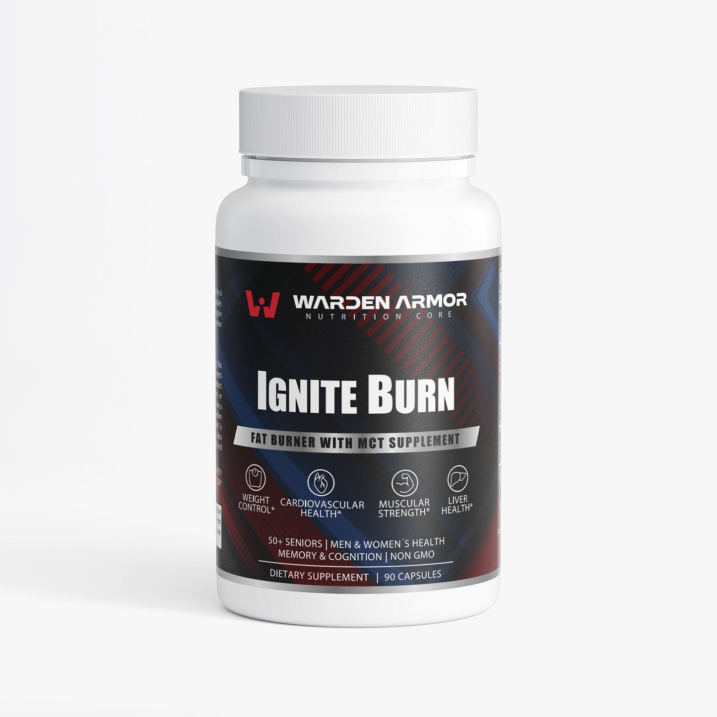 Ignite Burn – fat burner with MCT and L-Carnitine – energy and metabolism support – Warden Armor Nutrition Core