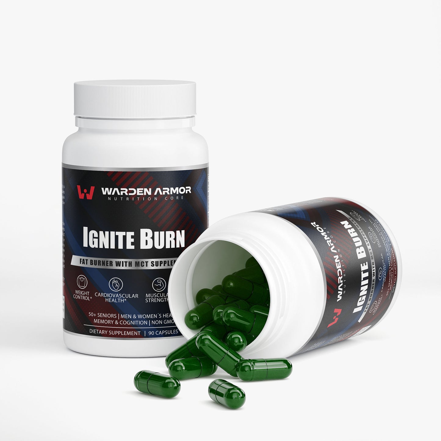 Ignite Burn – fat burner with MCT and L-Carnitine – energy and metabolism support – Warden Armor Nutrition Core