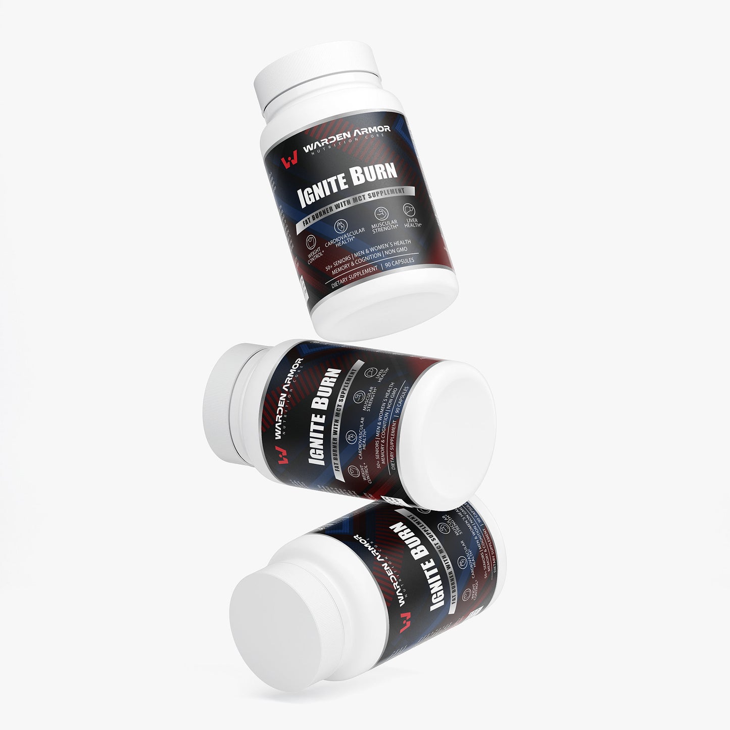 Ignite Burn – fat burner with MCT and L-Carnitine – energy and metabolism support – Warden Armor Nutrition Core