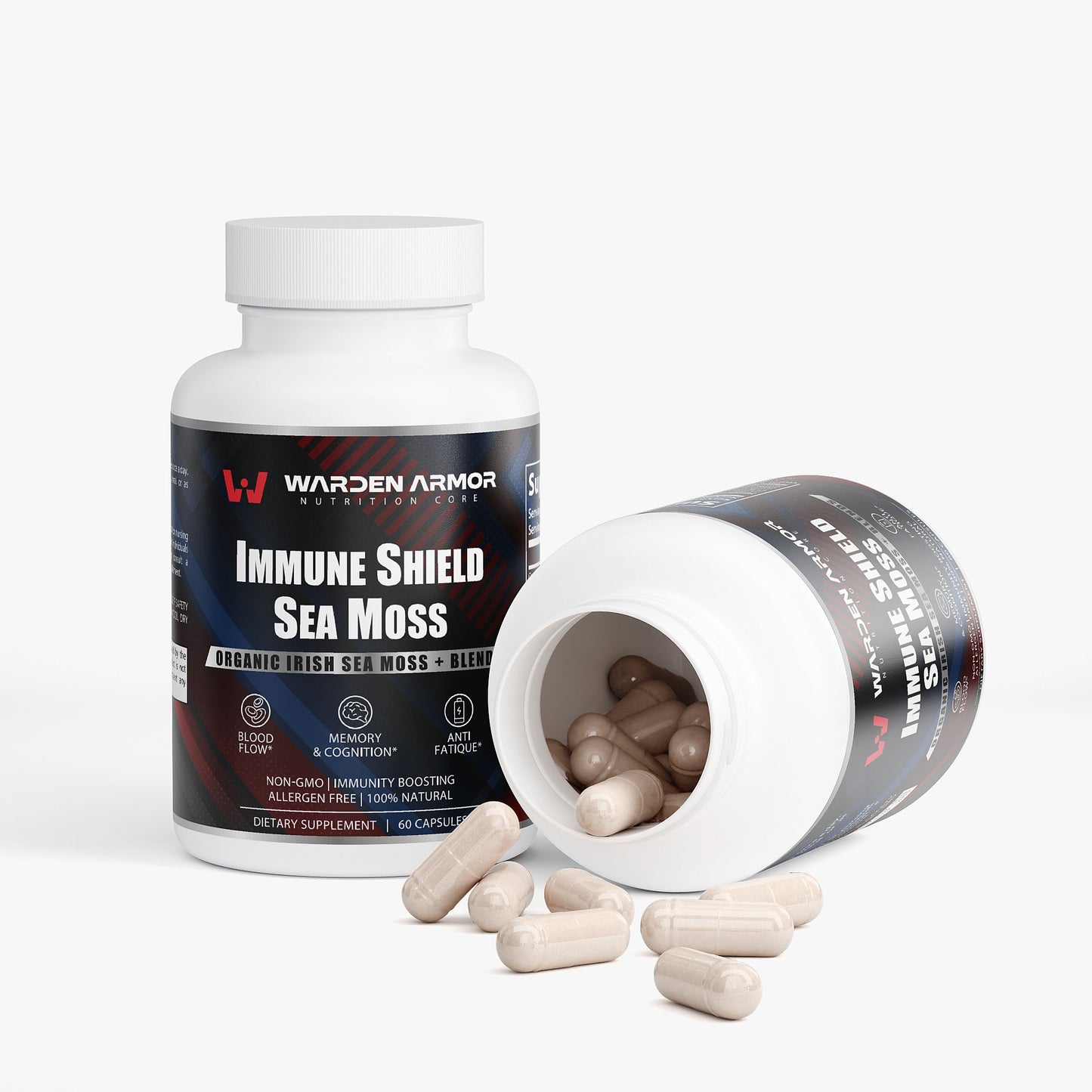 Immune Shield Sea Moss – Organic Irish Sea Moss with Bladderwrack & Burdock | Warden Armor
