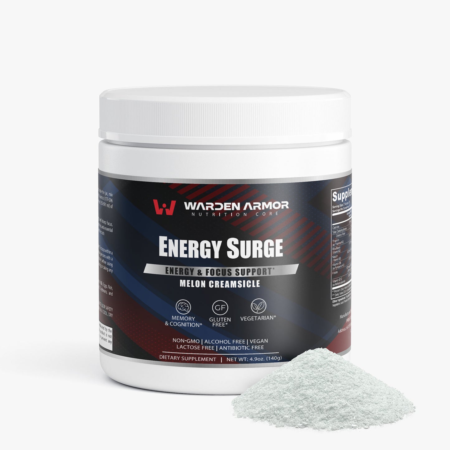 Energy Surge I  (Melon Creamsicle) Energy Powder Supplement