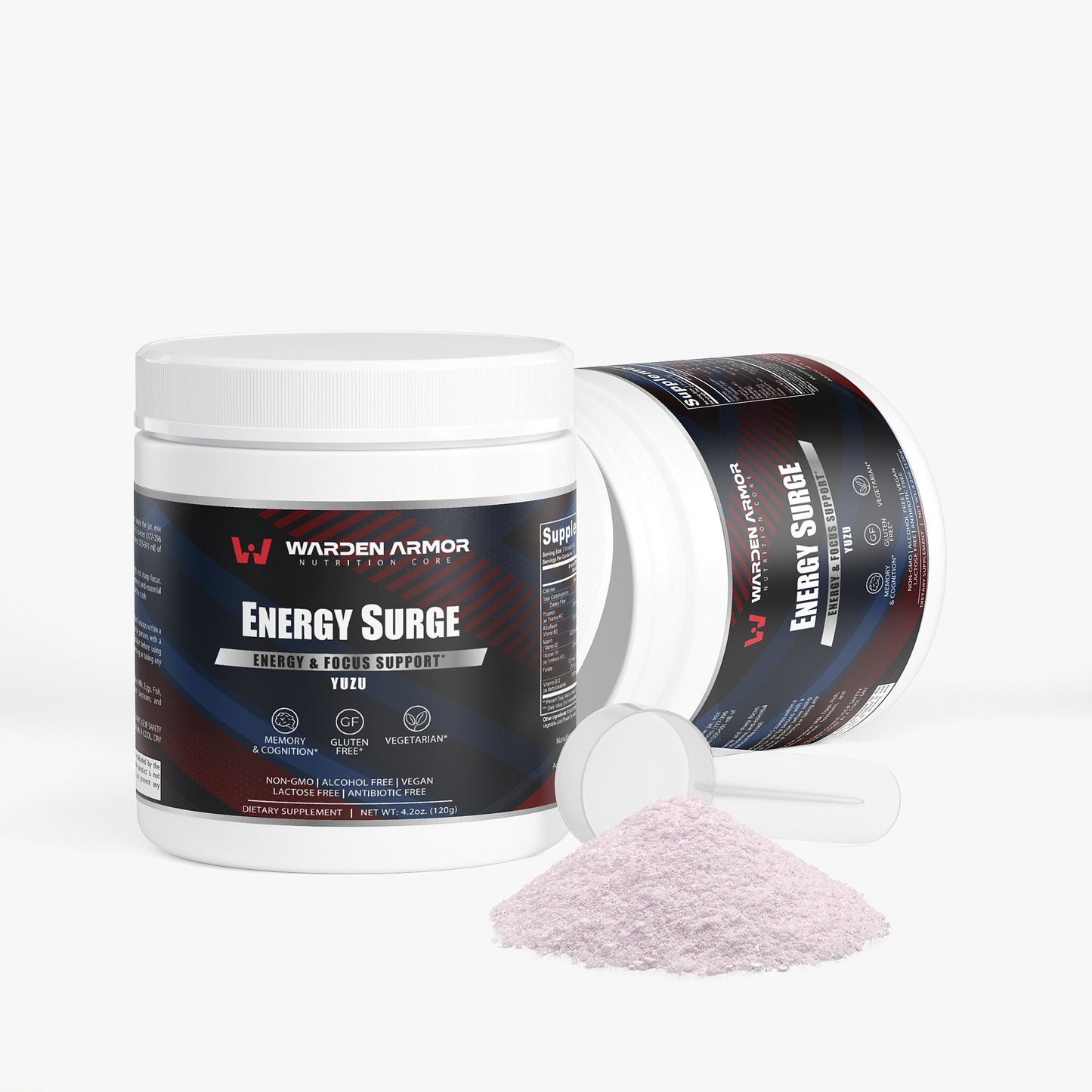 Energy Surge – Yuzu flavor energy & focus powder – Warden Armor Nutrition Core