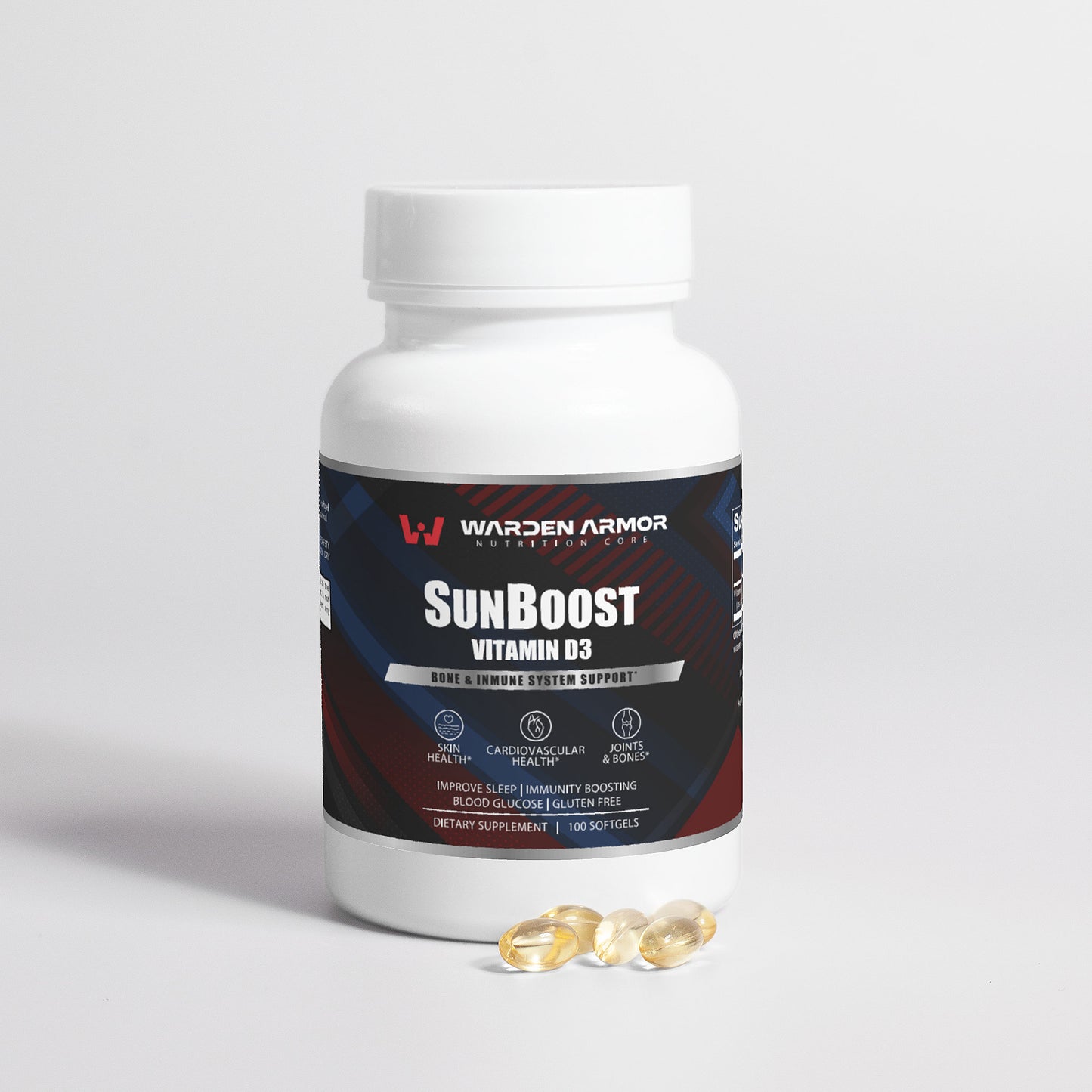 SunBoost Softgels – Vitamin D3 2,000 IU, Bone, Muscle & Immune System Support | Sunshine Vitamin Supplement