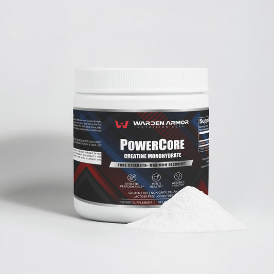 PowerCore Creatine Monohydrate – Muscle Strength and Recovery Supplement by Warden Armor