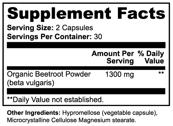 BeetPower Organic Beetroot | Natural Nitric Oxide & Endurance Support Supplement