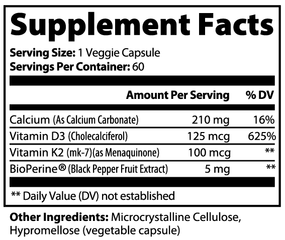 Cardio Bone Max | Bone & Heart Support with Vitamin D3, K2 & Calcium