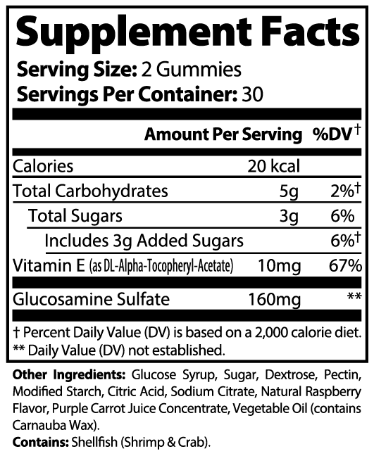 FlexEase Joint Care Gummies | Glucosamine + Vitamin E for Mobility & Flexibility