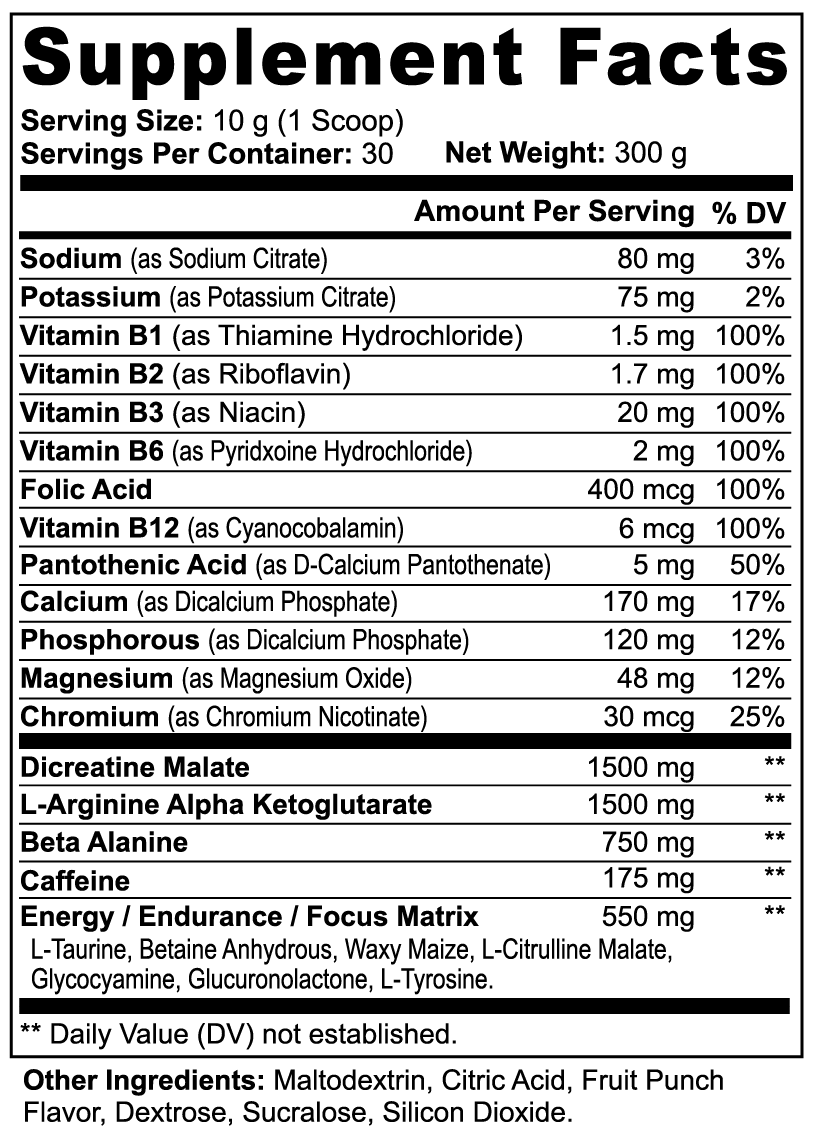 NitroX Pre-Workout – Explosive Energy and Strength Formula by Warden Armor