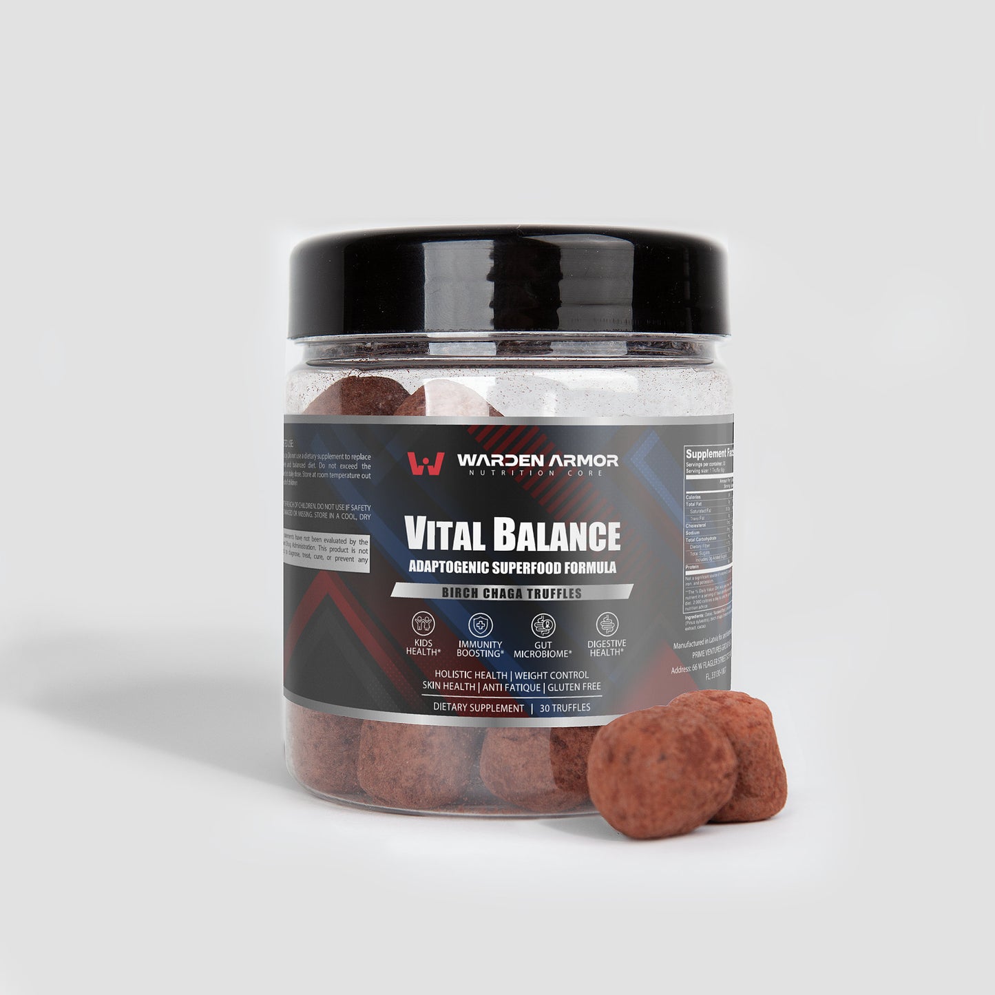 Vital Balance | Birch Chaga Truffles – Adaptogenic Chocolate Bites for Balance & Wellness