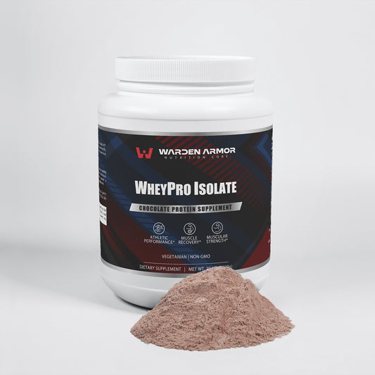 WheyPro Isolate (Chocolate) I Premium Whey Protein for Muscle Growth & Recovery I Warden Armor Nutrition Core