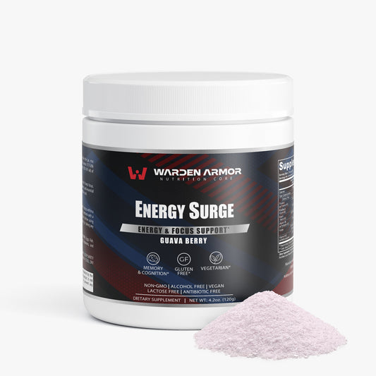 Energy Surge – Guava Berry Energy & Focus Powder – Warden Armor Nutrition Core