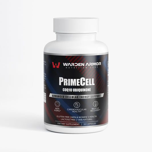 PrimeCell CoQ10 Energy Complex – Heart Health & Cellular Vitality – Warden Armor Nutrition Core