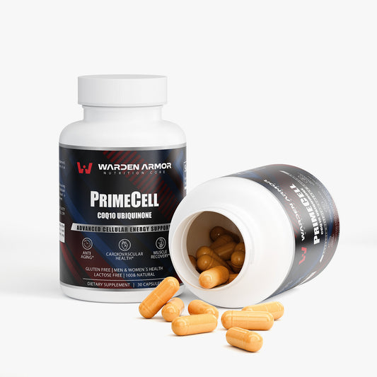 PrimeCell CoQ10 Energy Complex – Heart Health & Cellular Vitality – Warden Armor Nutrition Core