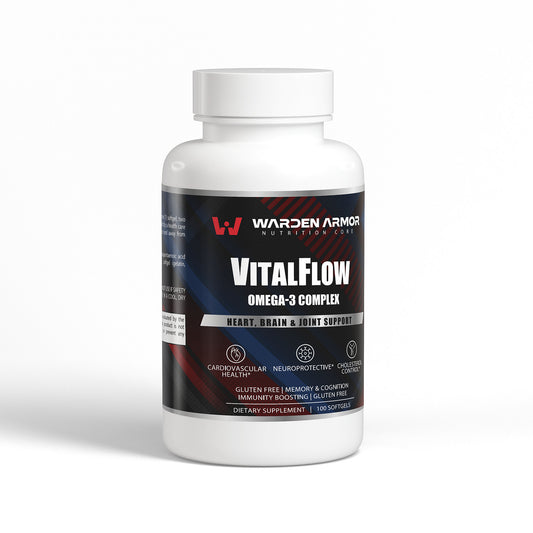 VitalFlow Omega-3 Complex – EPA + DHA Softgels – Heart, Brain & Joint Support – Warden Armor Nutrition Core