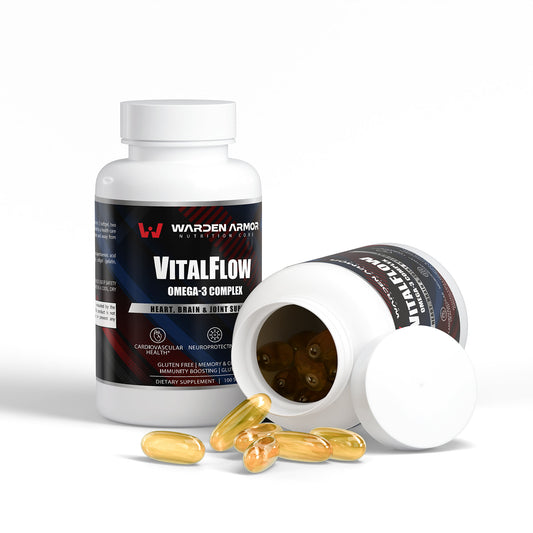 VitalFlow Omega-3 Complex – EPA + DHA Softgels – Heart, Brain & Joint Support – Warden Armor Nutrition Core