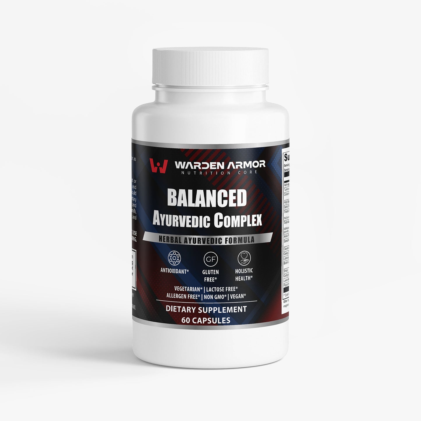 Balanced Ayurvedic Complex | Ashwagandha, Turmeric & Holy Basil for Stress & Vitality