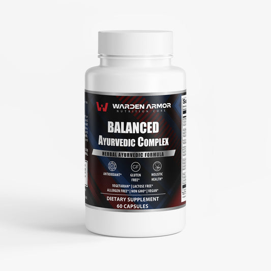 Balanced Ayurvedic Complex | Ashwagandha, Turmeric & Holy Basil for Stress & Vitality