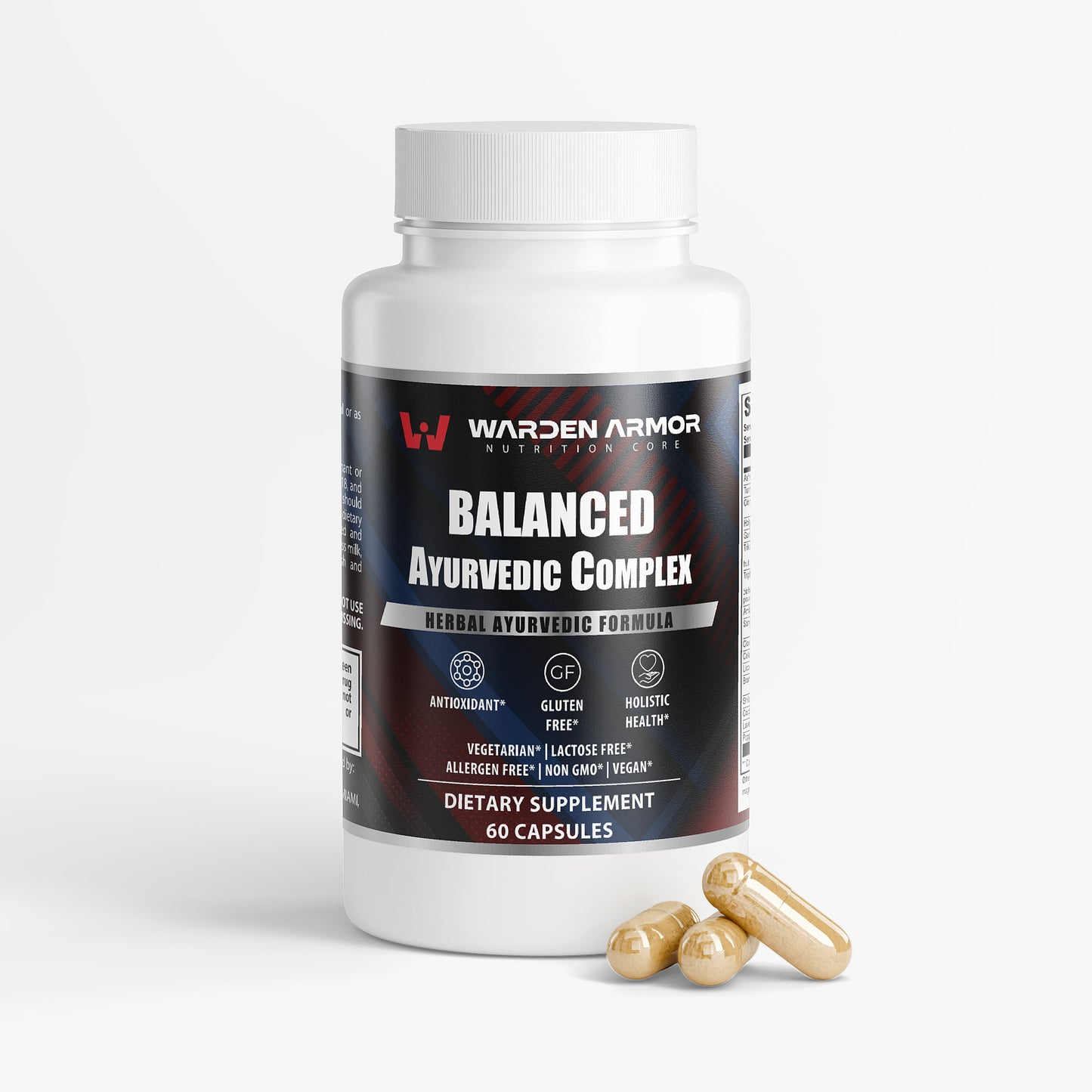 Balanced Ayurvedic Complex | Ashwagandha, Turmeric & Holy Basil for Stress & Vitality