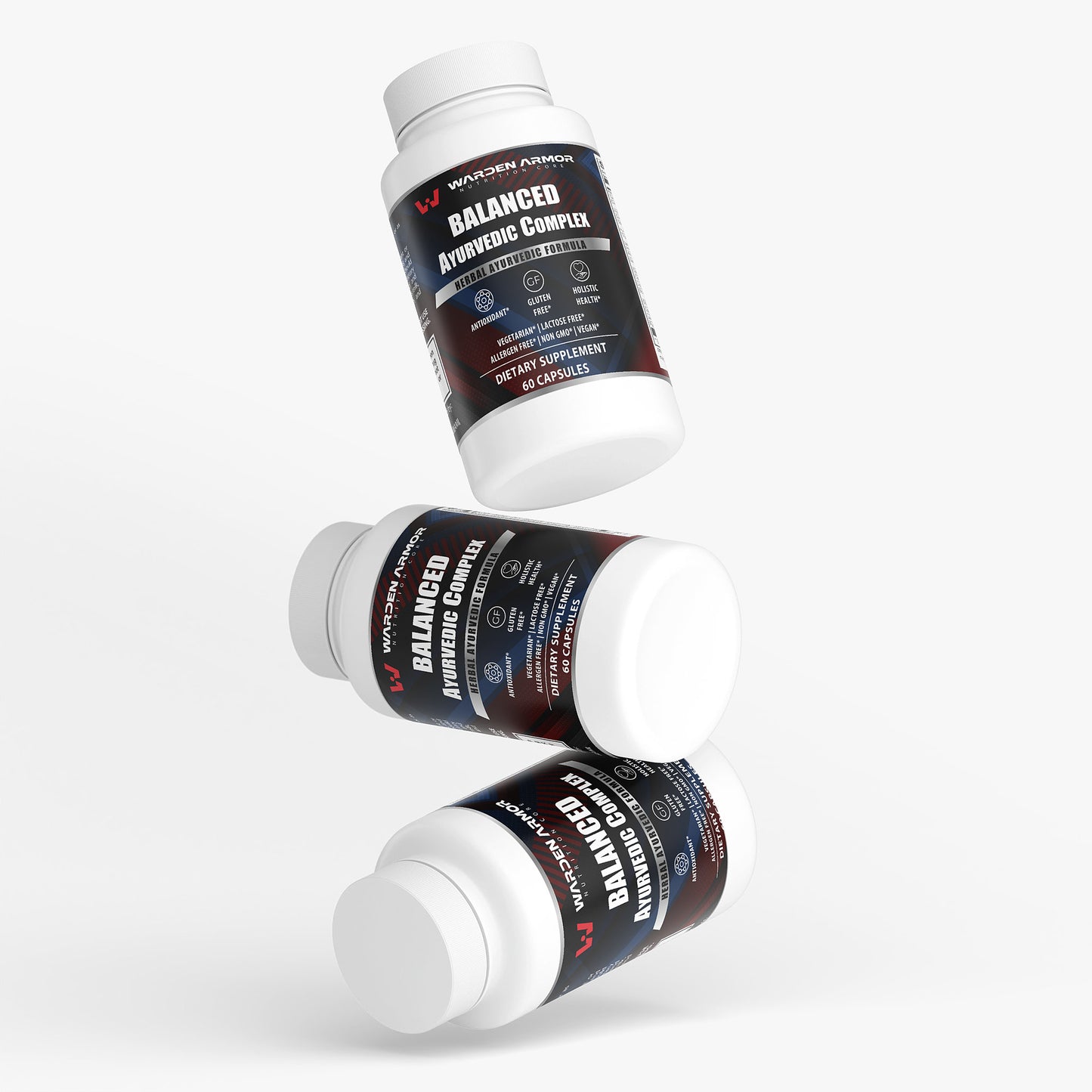 Balanced Ayurvedic Complex | Ashwagandha, Turmeric & Holy Basil for Stress & Vitality