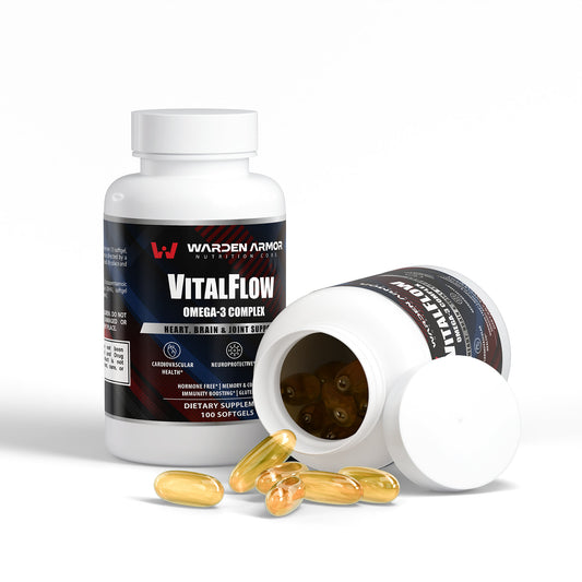 VitalFlow Omega-3 Complex – EPA + DHA Softgels – Heart, Brain & Joint Support – Warden Armor Nutrition Core