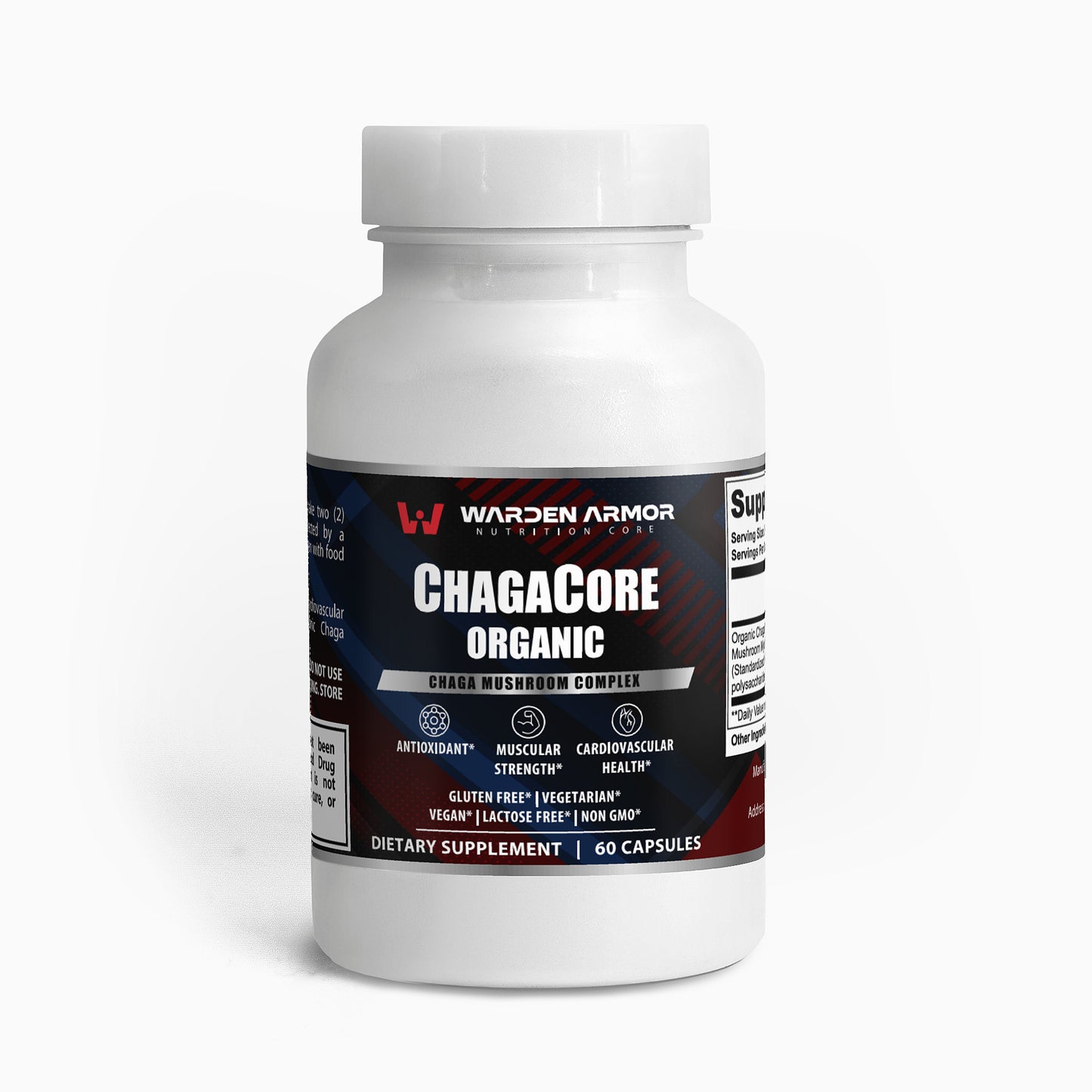 ChagaCore Chaga Mushroom Capsules by Warden Armor – Immune Support & Antioxidant Supplement