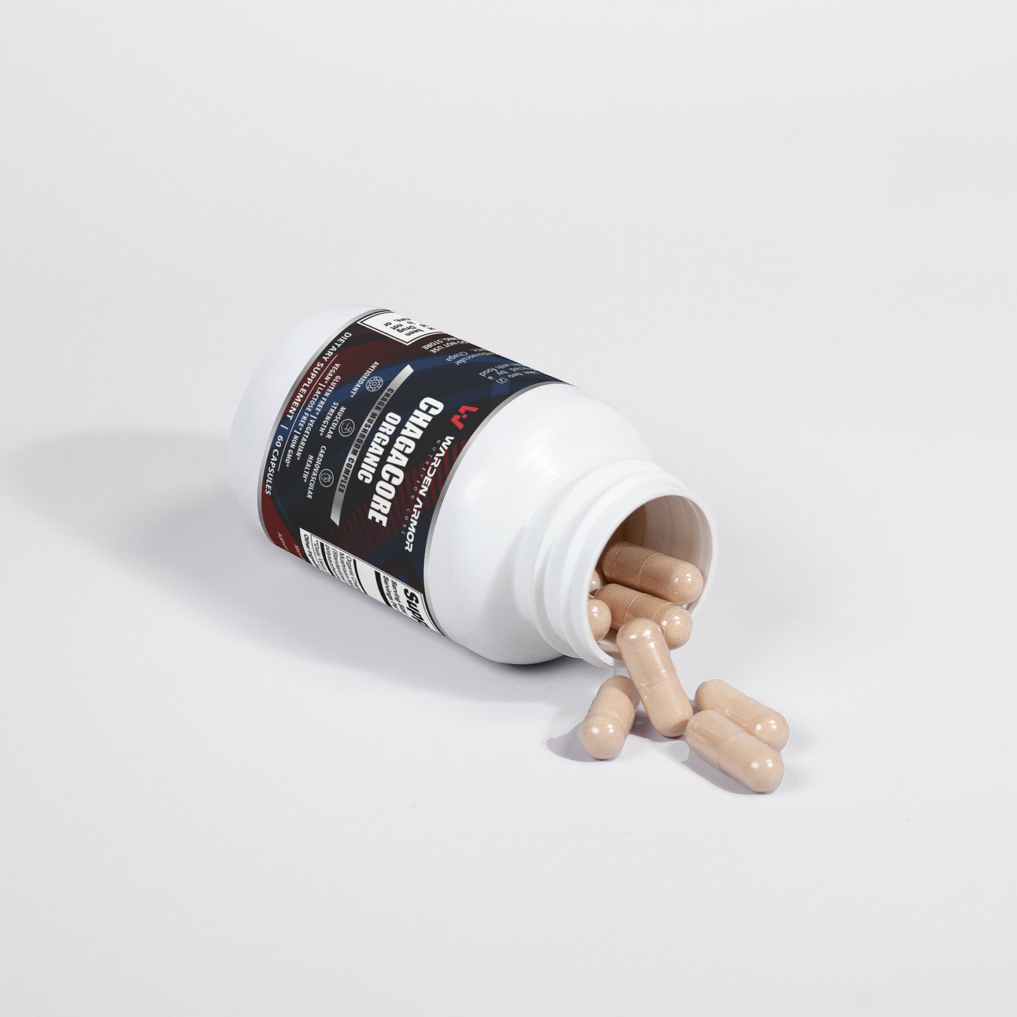 ChagaCore Chaga Mushroom Capsules by Warden Armor – Immune Support & Antioxidant Supplement