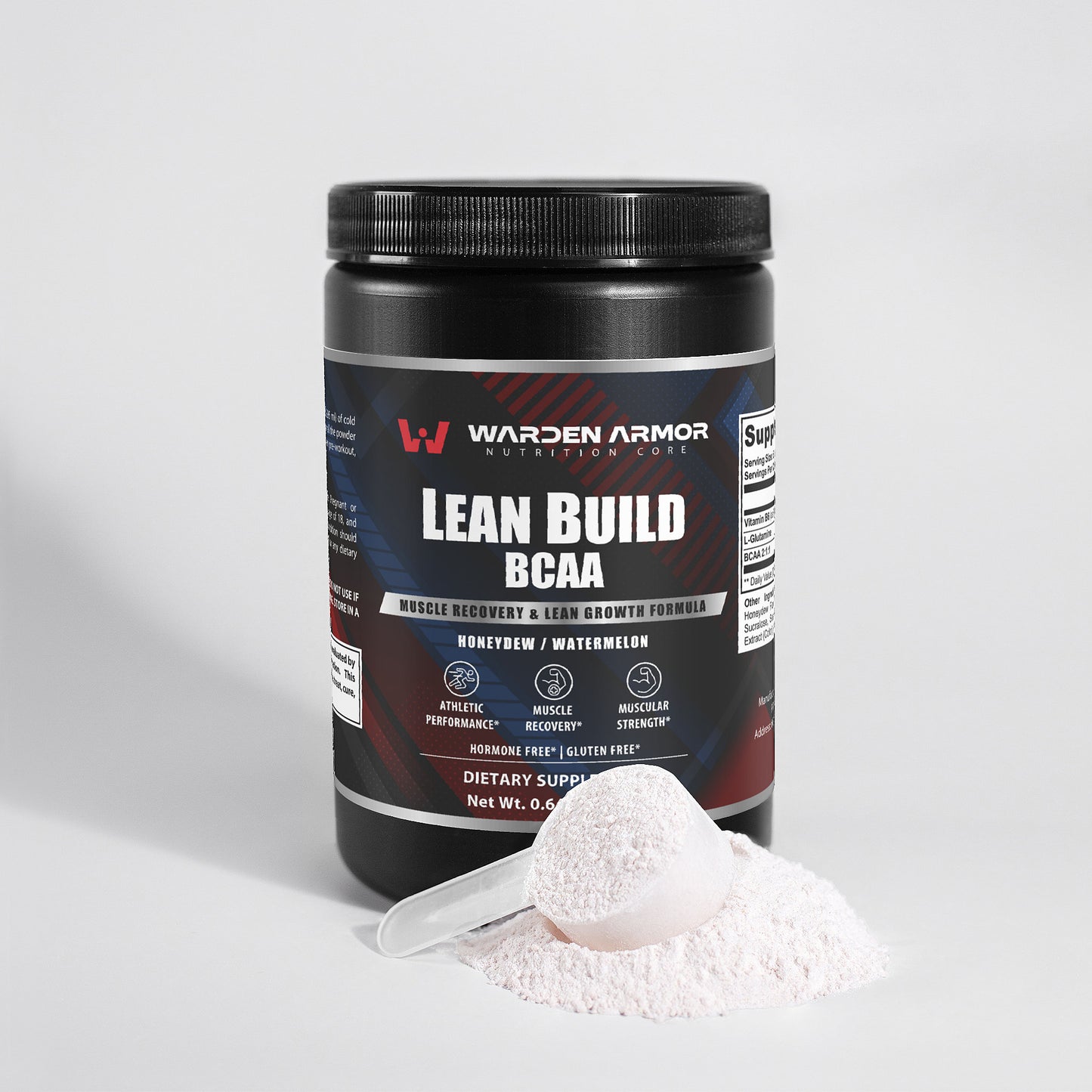 Lean Build | BCAA + Glutamine Muscle Recovery & Growth Formula (Honeydew/Watermelon)