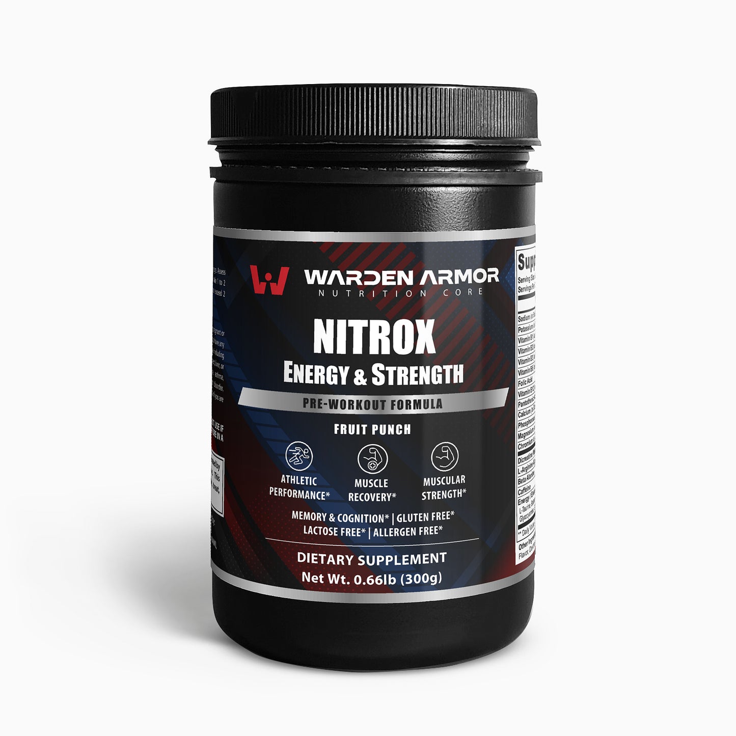 NitroX Pre-Workout – Explosive Energy and Strength Formula by Warden Armor