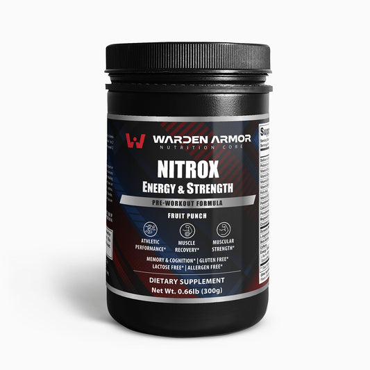 NitroX Pre-Workout – Explosive Energy and Strength Formula by Warden Armor