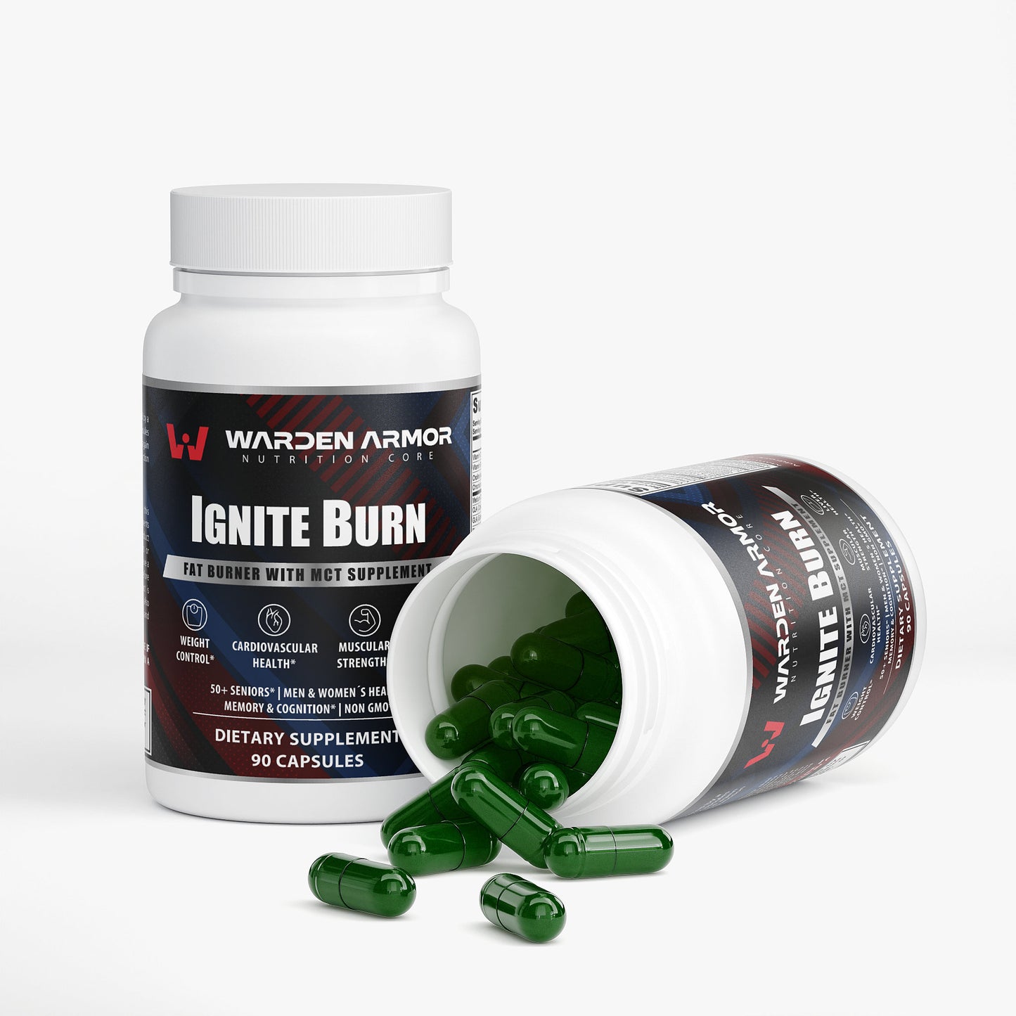 Ignite Burn – fat burner with MCT and L-Carnitine – energy and metabolism support – Warden Armor Nutrition Core