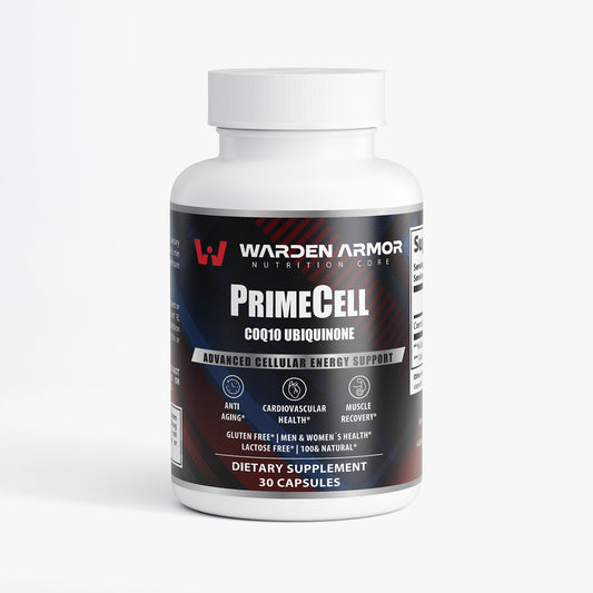 PrimeCell CoQ10 Energy Complex – Heart Health & Cellular Vitality – Warden Armor Nutrition Core