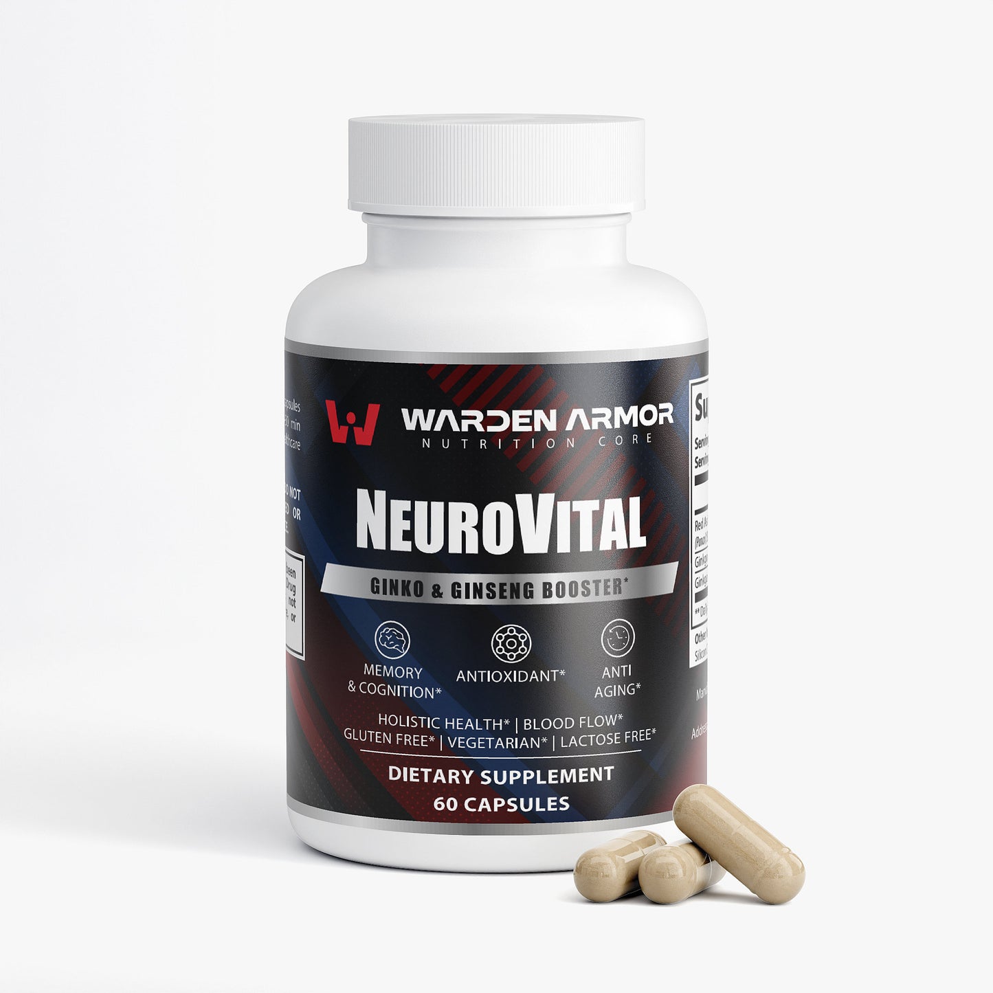NeuroVital Boost | Ginkgo & Ginseng Brain & Energy Support Capsules