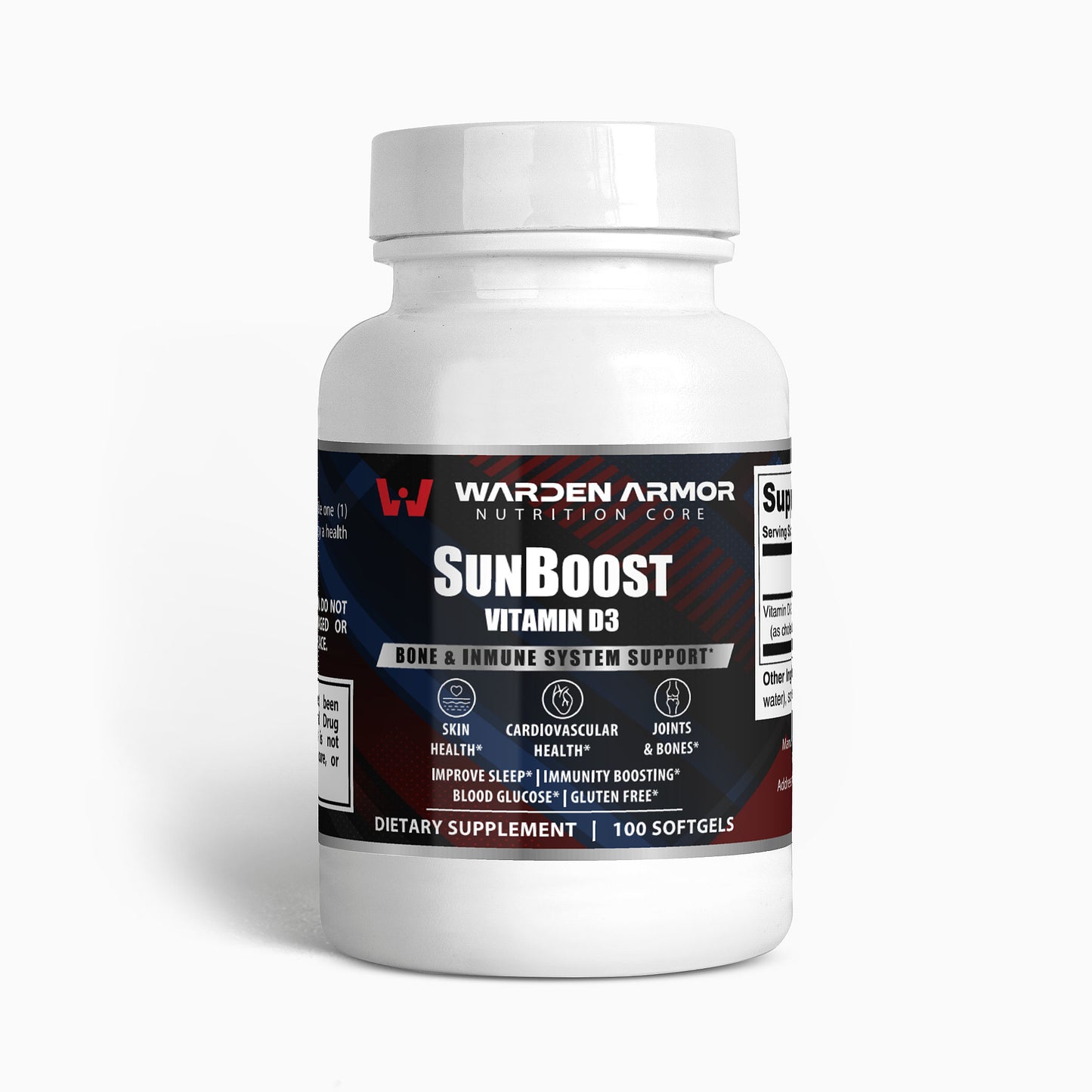 SunBoost Softgels – Vitamin D3 2,000 IU, Bone, Muscle & Immune System Support | Sunshine Vitamin Supplement