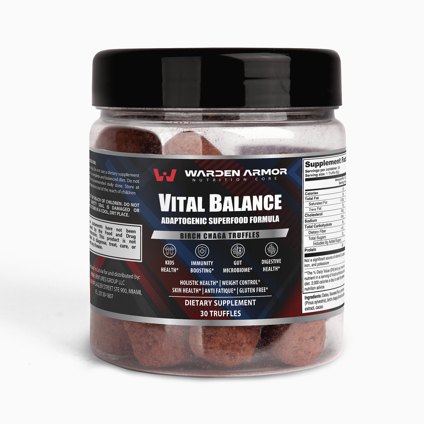 Vital Balance | Birch Chaga Truffles – Adaptogenic Chocolate Bites for Balance & Wellness