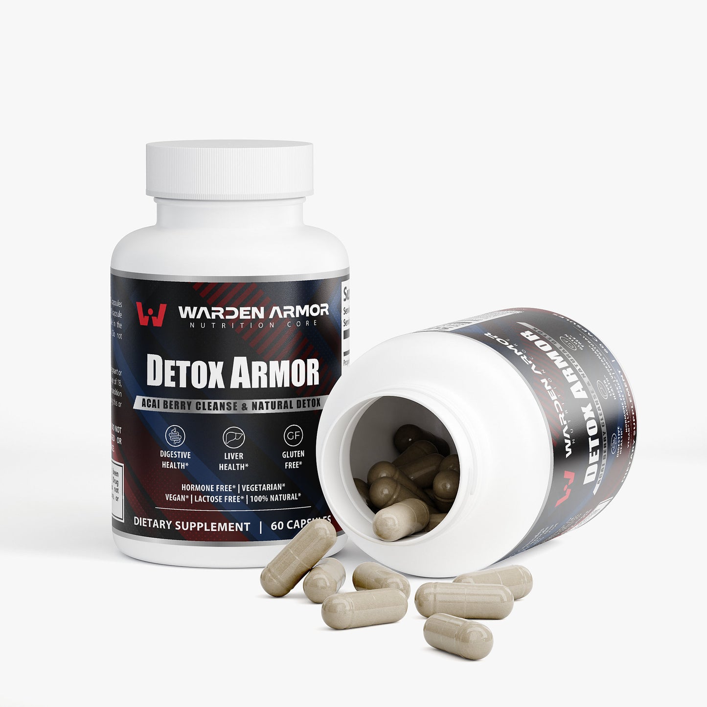 Detox Armor | Acai Berry Cleanse & Natural Detox Supplement – 60 Capsules