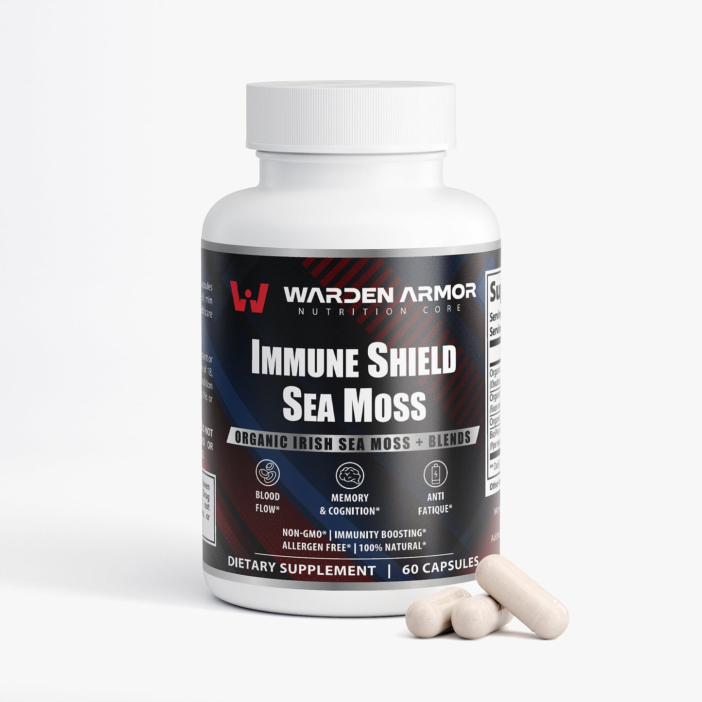 Immune Shield Sea Moss – Organic Irish Sea Moss with Bladderwrack & Burdock | Warden Armor