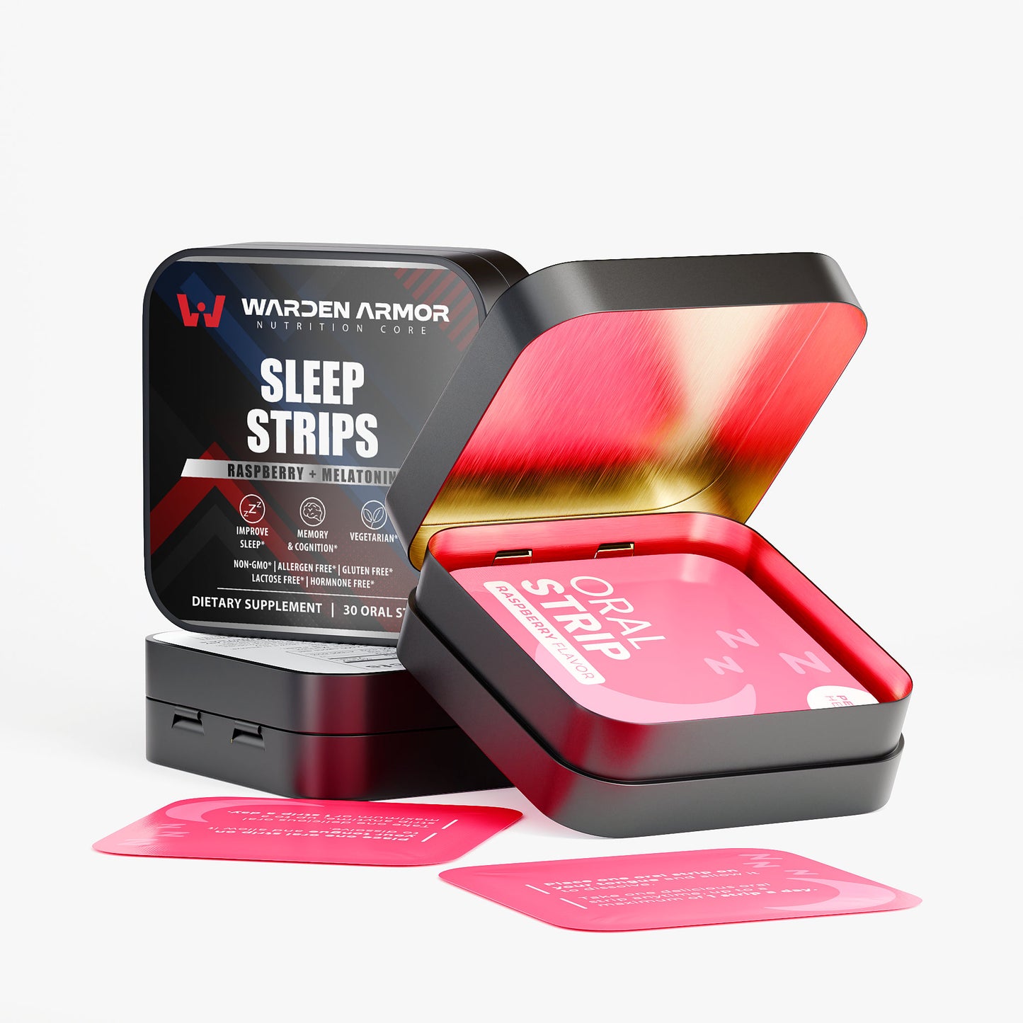 Sleep Strips I Buy Raspberry Sleep Strips with Melatonin – Fast-Acting Sleep Aid