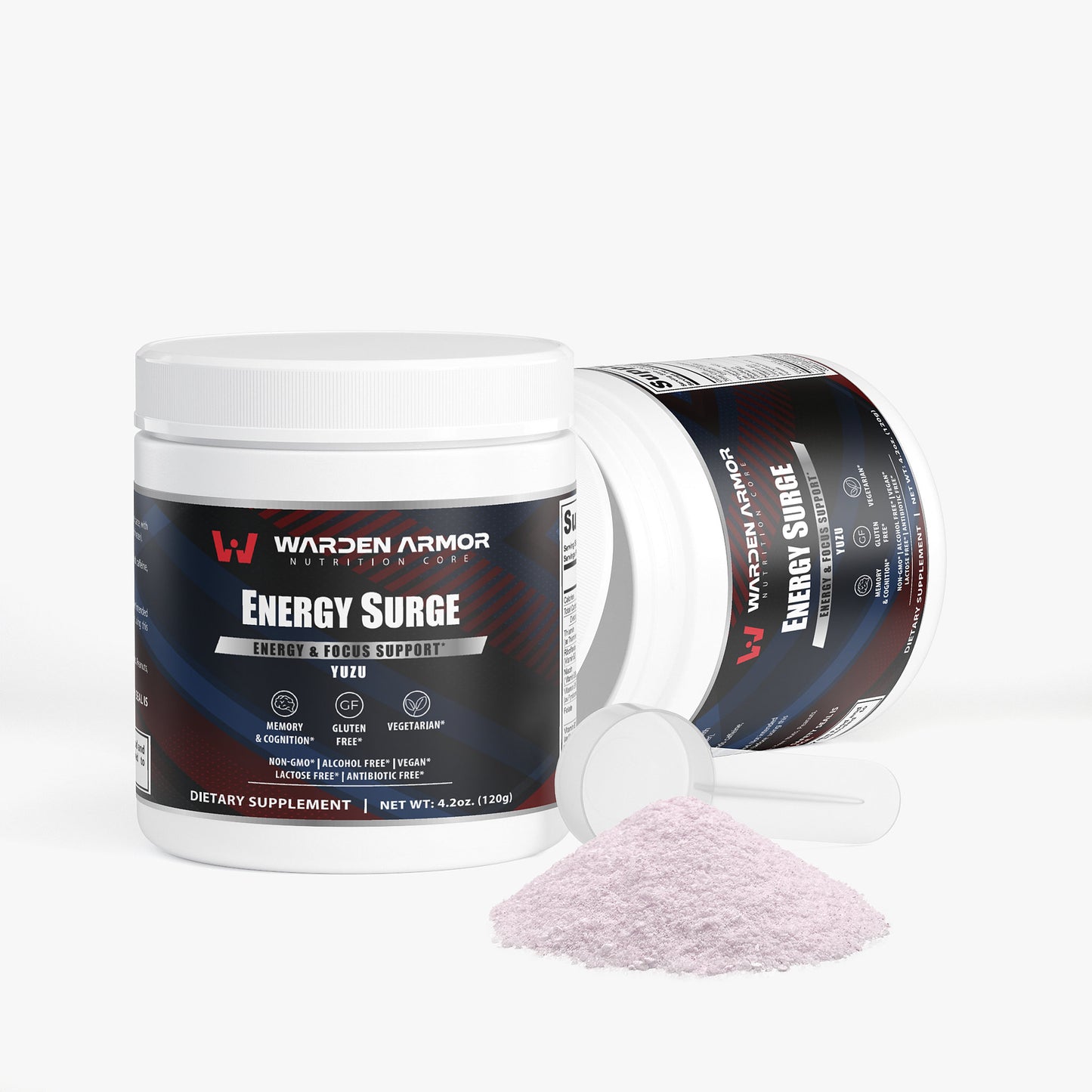 Energy Surge – Yuzu flavor energy & focus powder – Warden Armor Nutrition Core