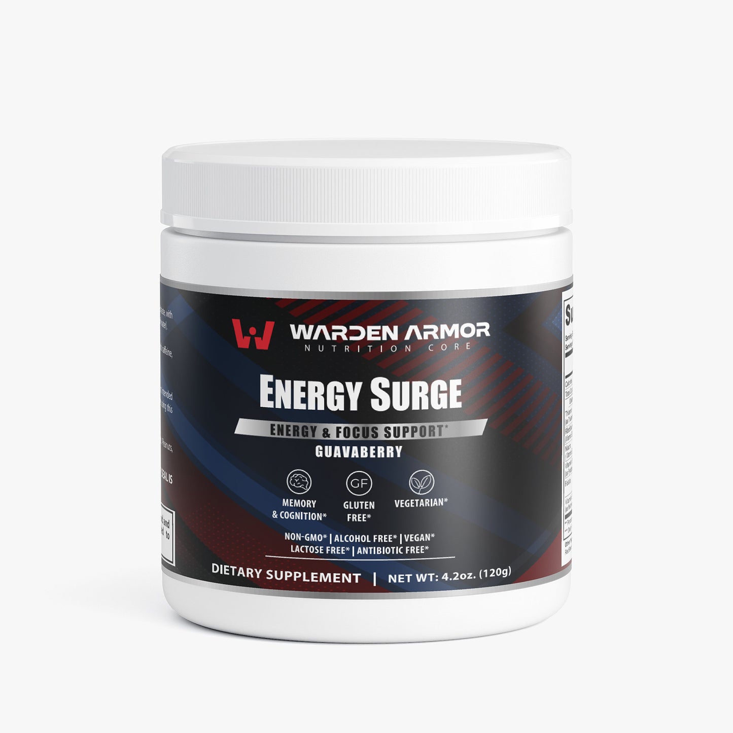 Energy Surge – Guava Berry Energy & Focus Powder – Warden Armor Nutrition Core