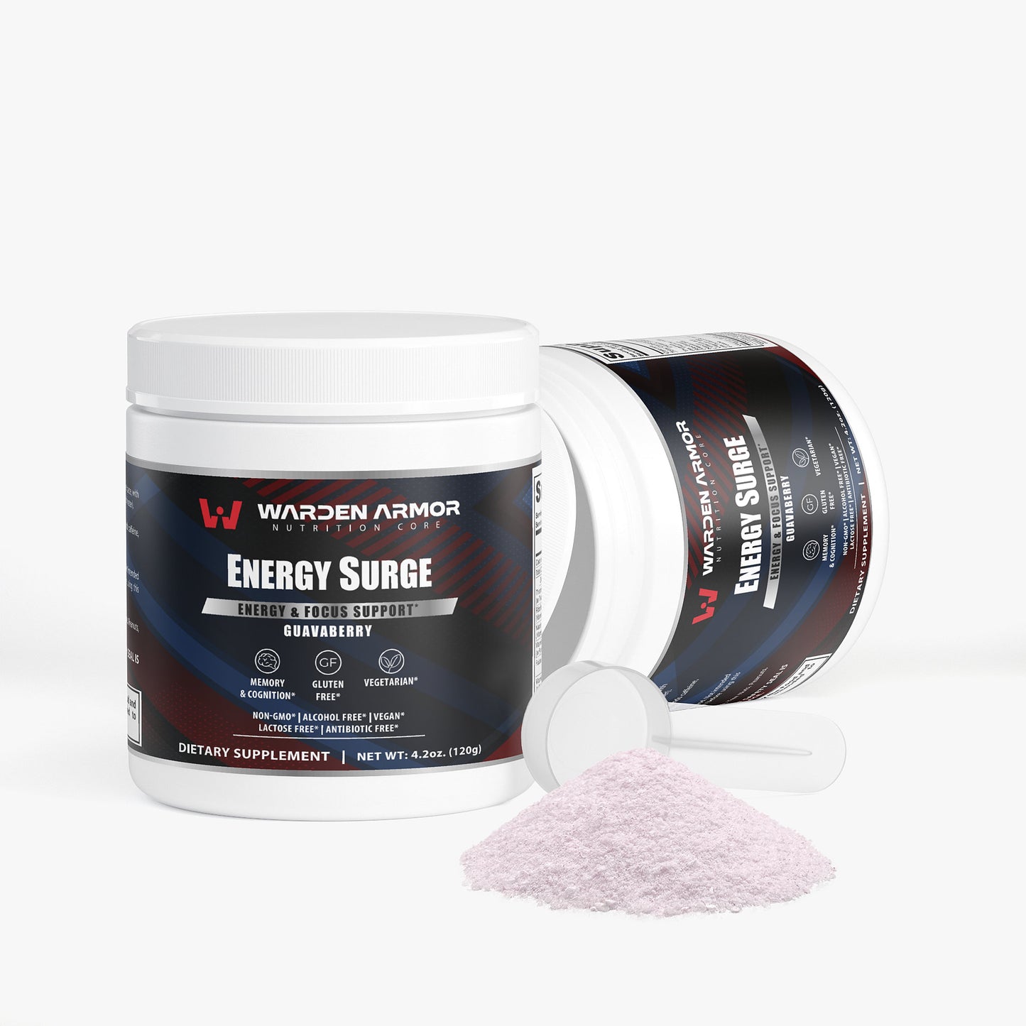 Energy Surge – Guava Berry Energy & Focus Powder – Warden Armor Nutrition Core