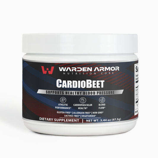 CardioBeet Natural Beetroot Powder by Warden Armor – Energy, Stamina & Heart Health Supplement.