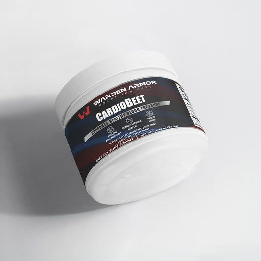 CardioBeet Natural Beetroot Powder by Warden Armor – Energy, Stamina & Heart Health Supplement.