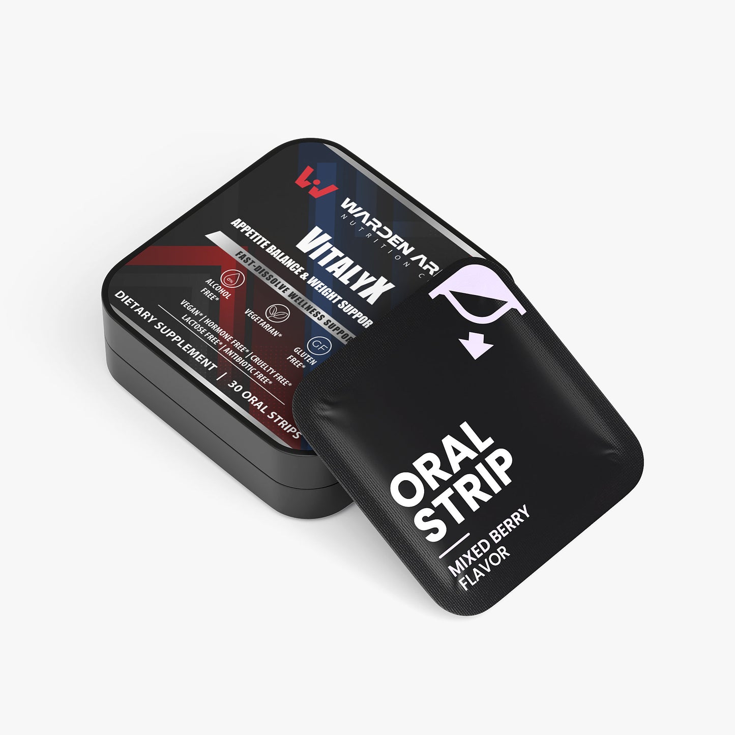 VitalyX - Appetite Balance & Weight Support Strips I Advanced Saffron + Chromium Oral Strips | Mixed Berry Flavor | Fast-Dissolve Wellness Support