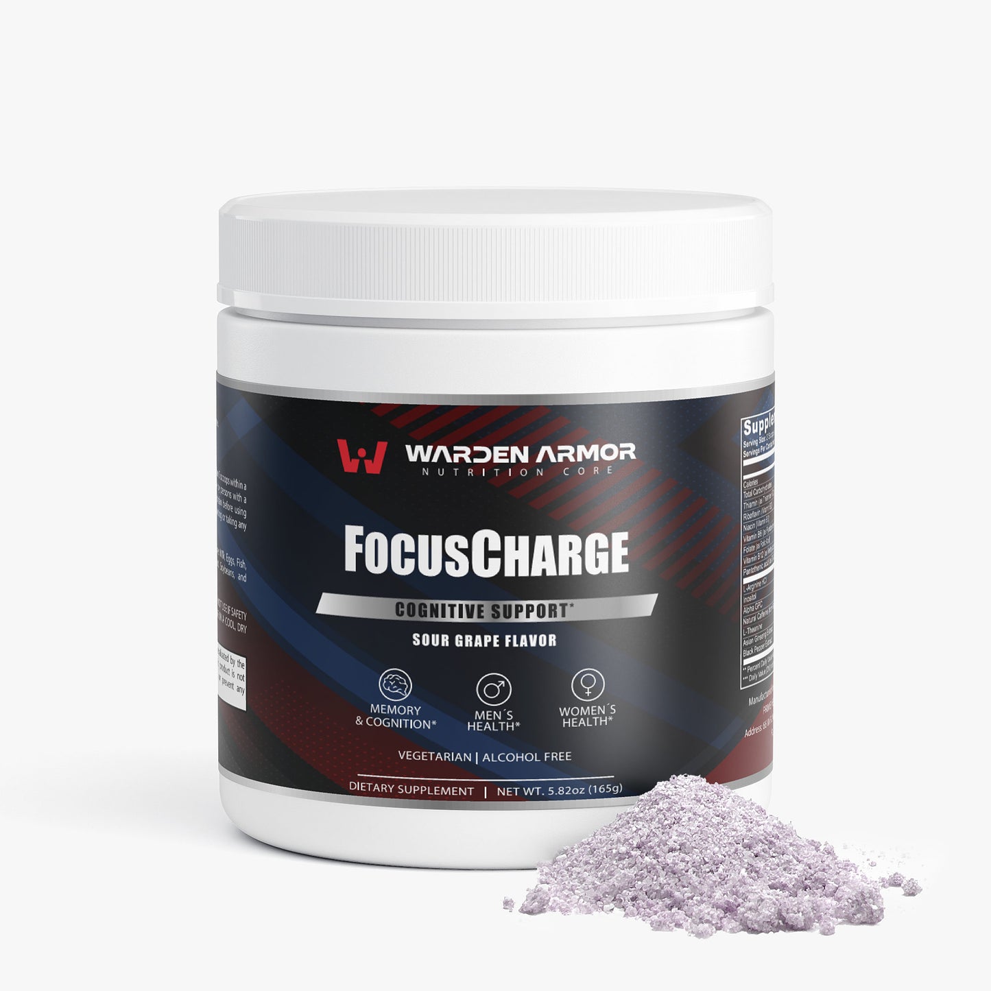 FocusCharge Powder (Sour Grape) | Cognitive Support & Energy Boost